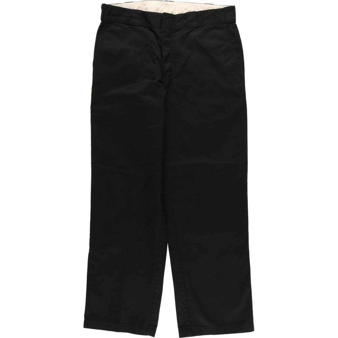 Dickies Work Pants Men's W34 polyester black type Vintage Second Hand