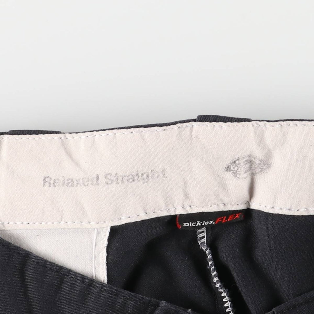 Dickies Relaxed Straight Flex Double Knee Work Pants, Men's, Size 36 unclear black type Vintage Second Hand