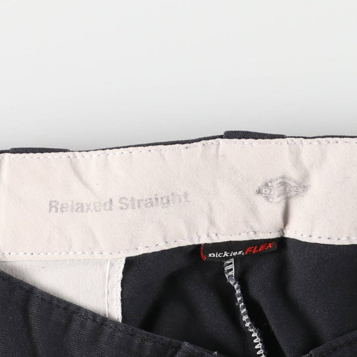 Dickies Relaxed Straight Flex Double Knee Work Pants, Men's, Size 36 unclear black type Vintage Second Hand