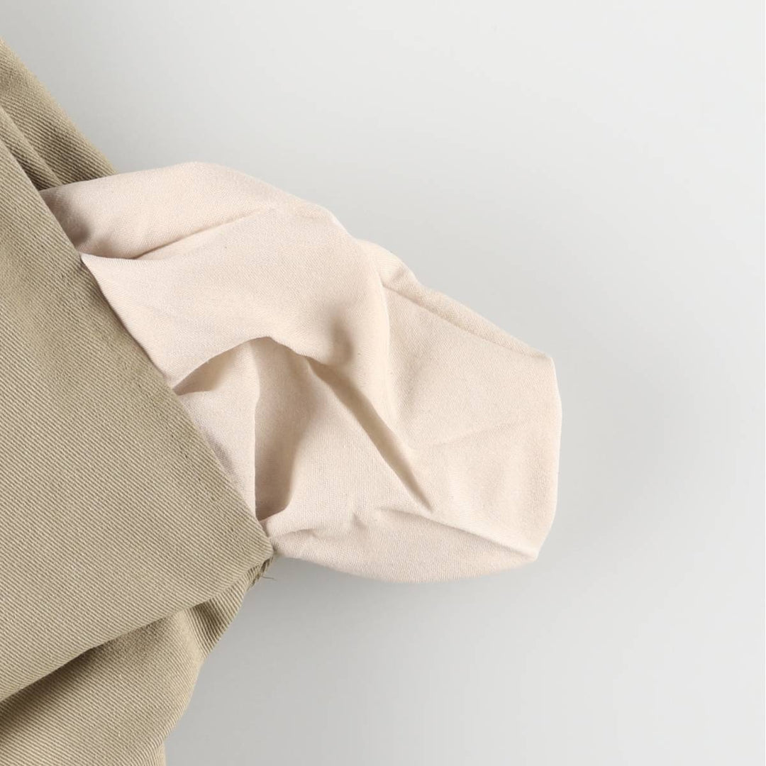 Dickies Loose Fit Double Knee Cut-off Work Pants for Men, W35 polyester Beige type Vintage Second Hand