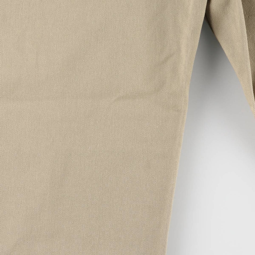 Dickies Loose Fit Double Knee Cut-off Work Pants for Men, W35 polyester Beige type Vintage Second Hand