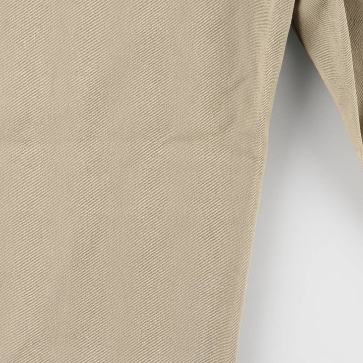 Dickies Loose Fit Double Knee Cut-off Work Pants for Men, W35 polyester Beige type Vintage Second Hand