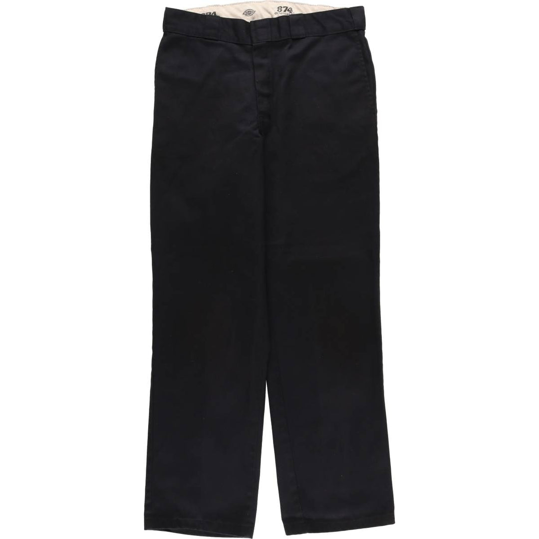 Dickies 874 Original Fit Work Pants, Men's, Size W34 polyester black type Vintage Second Hand