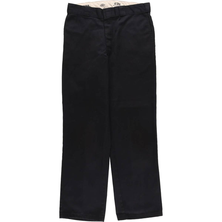 Dickies 874 Original Fit Work Pants, Men's, Size W34 polyester black type Vintage Second Hand