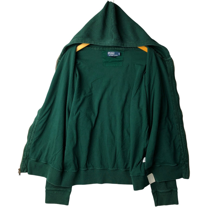Ralph Lauren POLO by Ralph Lauren Thermal Sweat Full-Zip Hoodie, Men's XL cotton Green type dark green Vintage Second Hand