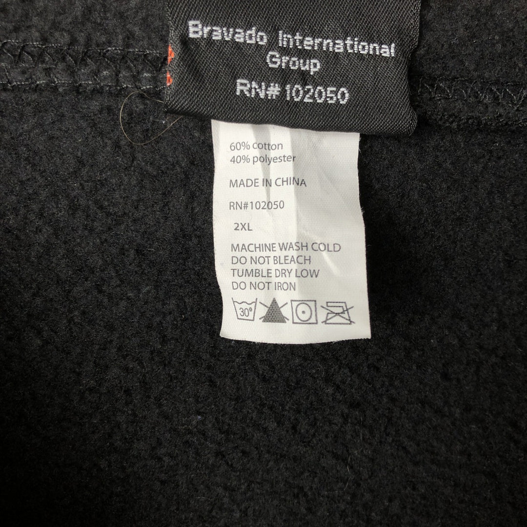 Harley-Davidson Sweat Full Zip Hoodie Men's XXL cotton black type Vintage Second Hand