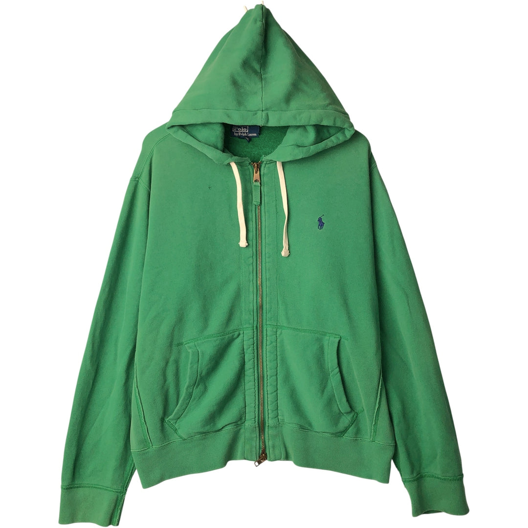 Ralph Lauren POLO by Ralph Lauren Sweat Full Zip Hoodie Men's XL cotton green type Vintage Second Hand