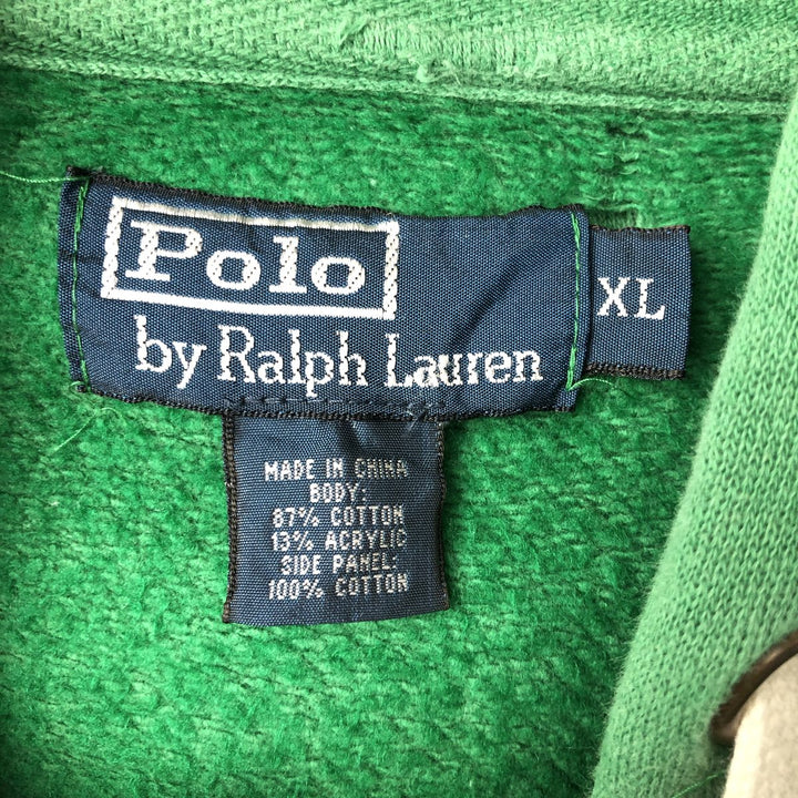 Ralph Lauren POLO by Ralph Lauren Sweat Full Zip Hoodie Men's XL cotton green type Vintage Second Hand