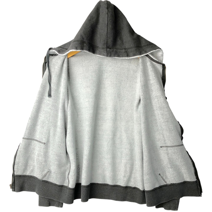 Harley-Davidson Men's Full-Zip Hoodie (XL) cotton gray type Vintage Second Hand