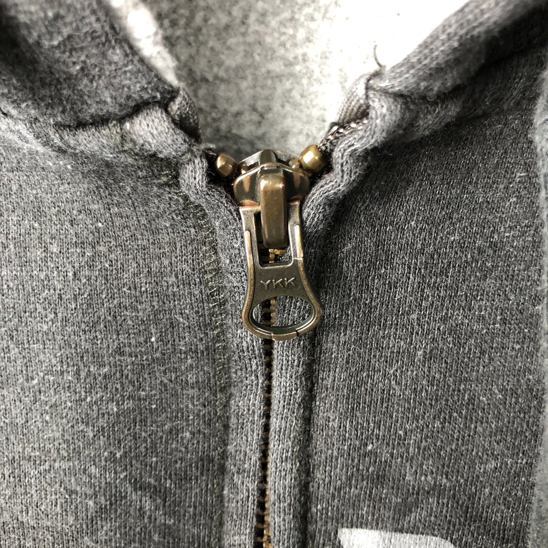 Harley-Davidson Men's Full-Zip Hoodie (XL) cotton gray type Vintage Second Hand