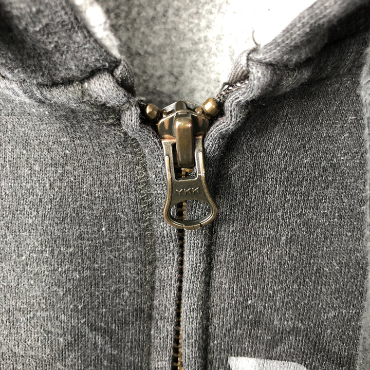 Harley-Davidson Men's Full-Zip Hoodie (XL) cotton gray type Vintage Second Hand