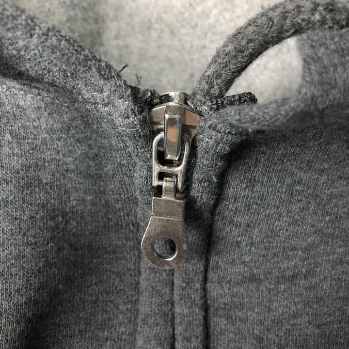 Harley-Davidson Fire Pattern Lizard Pattern Full-Zip Hoodie, Men's Size L cotton Charcoal Vintage Second Hand