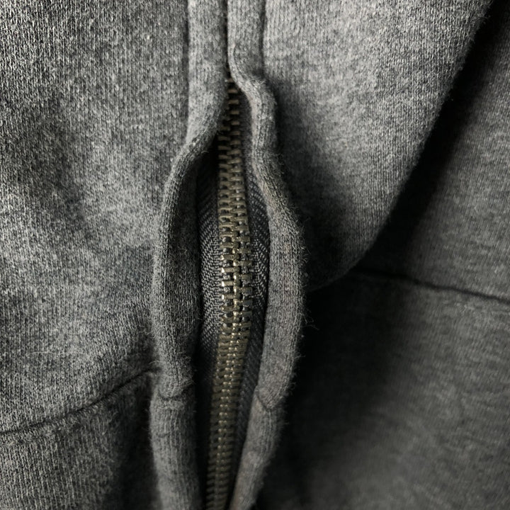 Harley-Davidson Fire Pattern Lizard Pattern Full-Zip Hoodie, Men's Size L cotton Charcoal Vintage Second Hand