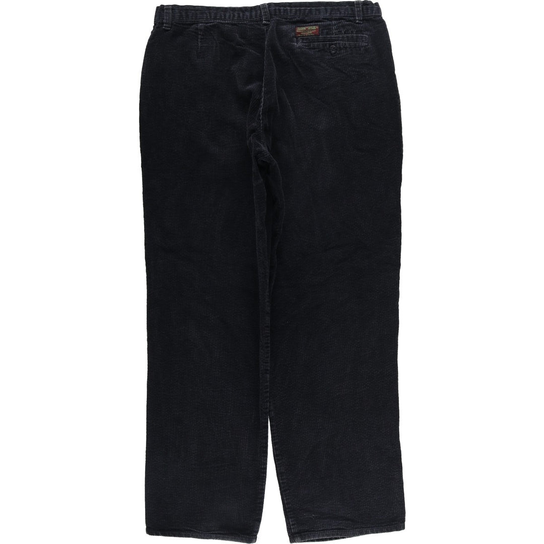 JAMOR JEANS Two-pleat Corduroy Pants Men's Size W34 cotton black type Vintage Second Hand