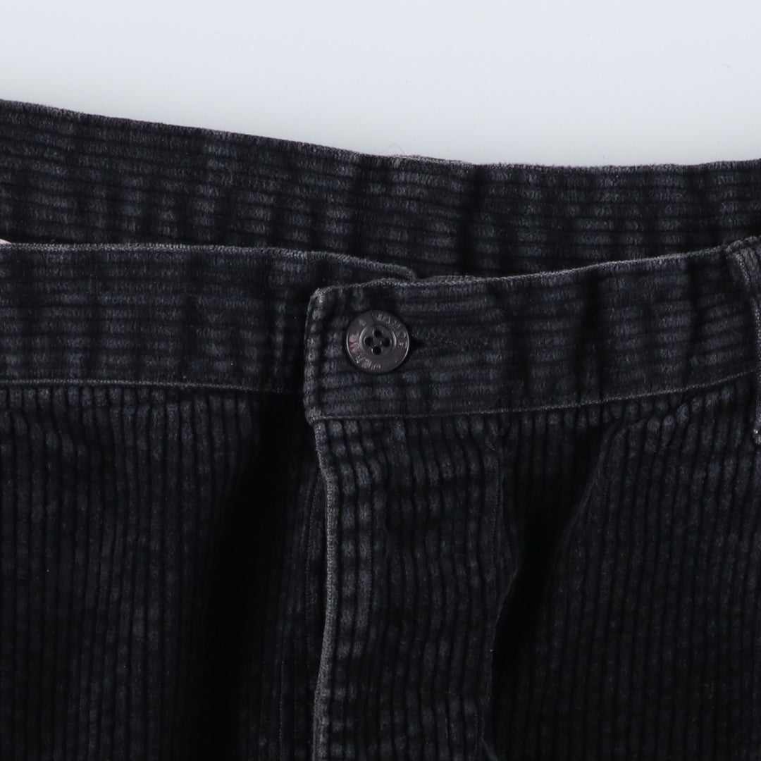 JAMOR JEANS Two-pleat Corduroy Pants Men's Size W34 cotton black type Vintage Second Hand
