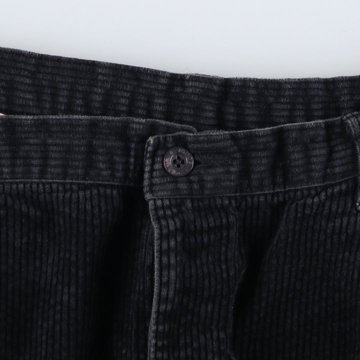 JAMOR JEANS Two-pleat Corduroy Pants Men's Size W34 cotton black type Vintage Second Hand