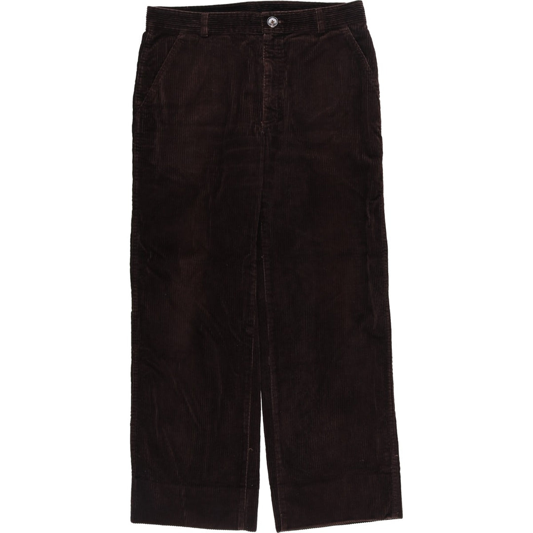 Vintage 60s-70'S New Man Wide-Ribbed Corduroy Pants, Made in France, Men's Size 34 cotton brown type Vintage Second Hand