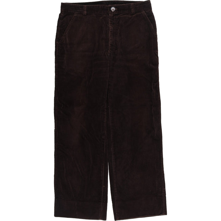 Vintage 60s-70'S New Man Wide-Ribbed Corduroy Pants, Made in France, Men's Size 34 cotton brown type Vintage Second Hand