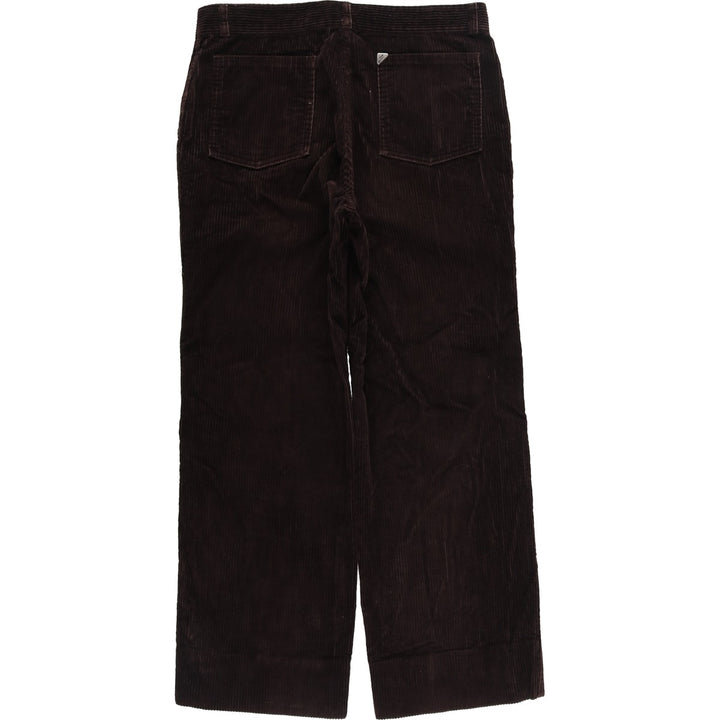 Vintage 60s-70'S New Man Wide-Ribbed Corduroy Pants, Made in France, Men's Size 34 cotton brown type Vintage Second Hand