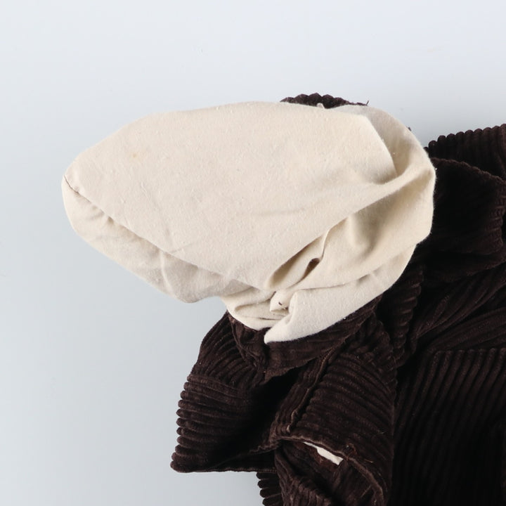 Vintage 60s-70'S New Man Wide-Ribbed Corduroy Pants, Made in France, Men's Size 34 cotton brown type Vintage Second Hand