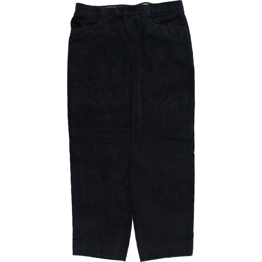 VELLUTO DUCA VISCONTI DI MODRONE corduroy pants, made in Italy, men's size W34 cotton navy blue type Vintage Second Hand