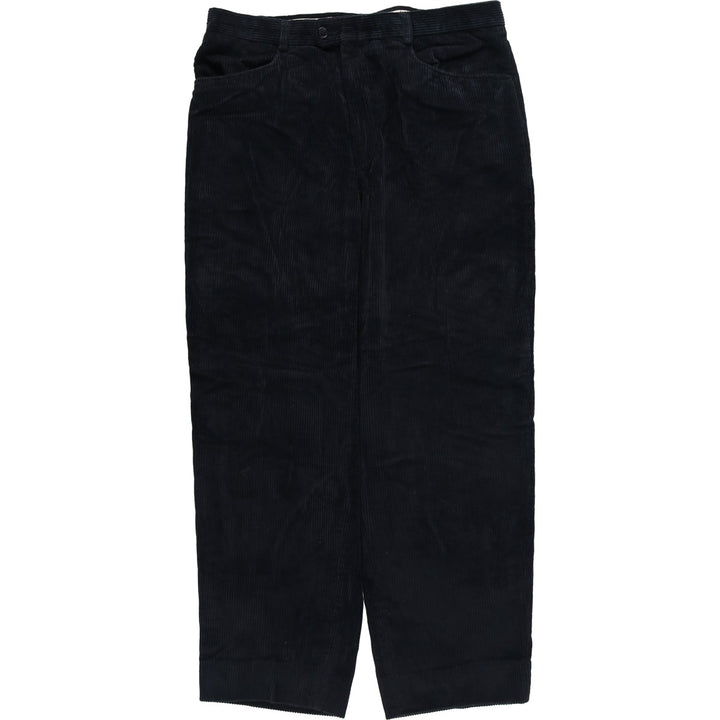 VELLUTO DUCA VISCONTI DI MODRONE corduroy pants, made in Italy, men's size W34 cotton navy blue type Vintage Second Hand