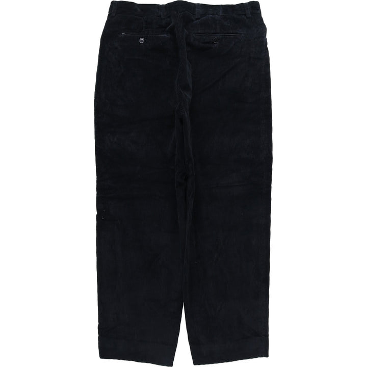 VELLUTO DUCA VISCONTI DI MODRONE corduroy pants, made in Italy, men's size W34 cotton navy blue type Vintage Second Hand