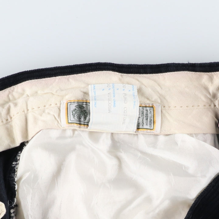 VELLUTO DUCA VISCONTI DI MODRONE corduroy pants, made in Italy, men's size W34 cotton navy blue type Vintage Second Hand