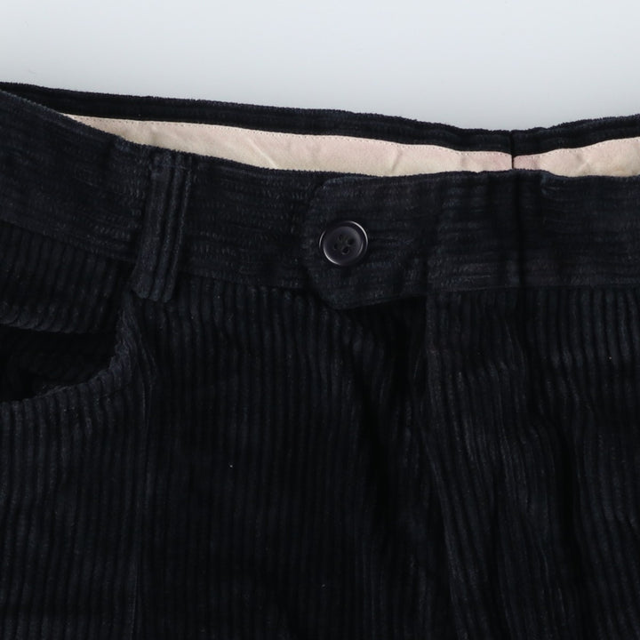 VELLUTO DUCA VISCONTI DI MODRONE corduroy pants, made in Italy, men's size W34 cotton navy blue type Vintage Second Hand