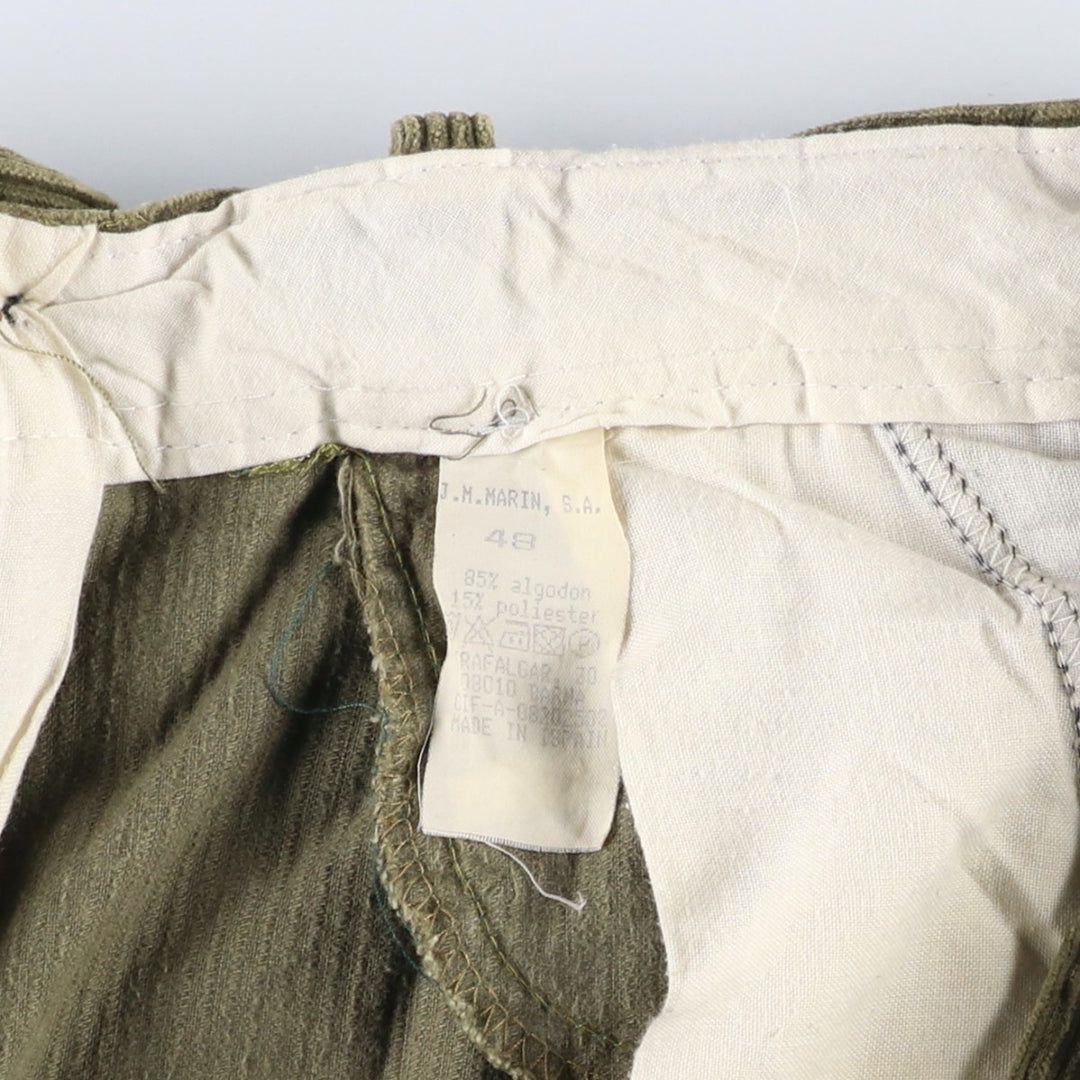JMMARIN One-Tuck Corduroy Pants, Men's, Size 36 cotton Khaki type Vintage Second Hand