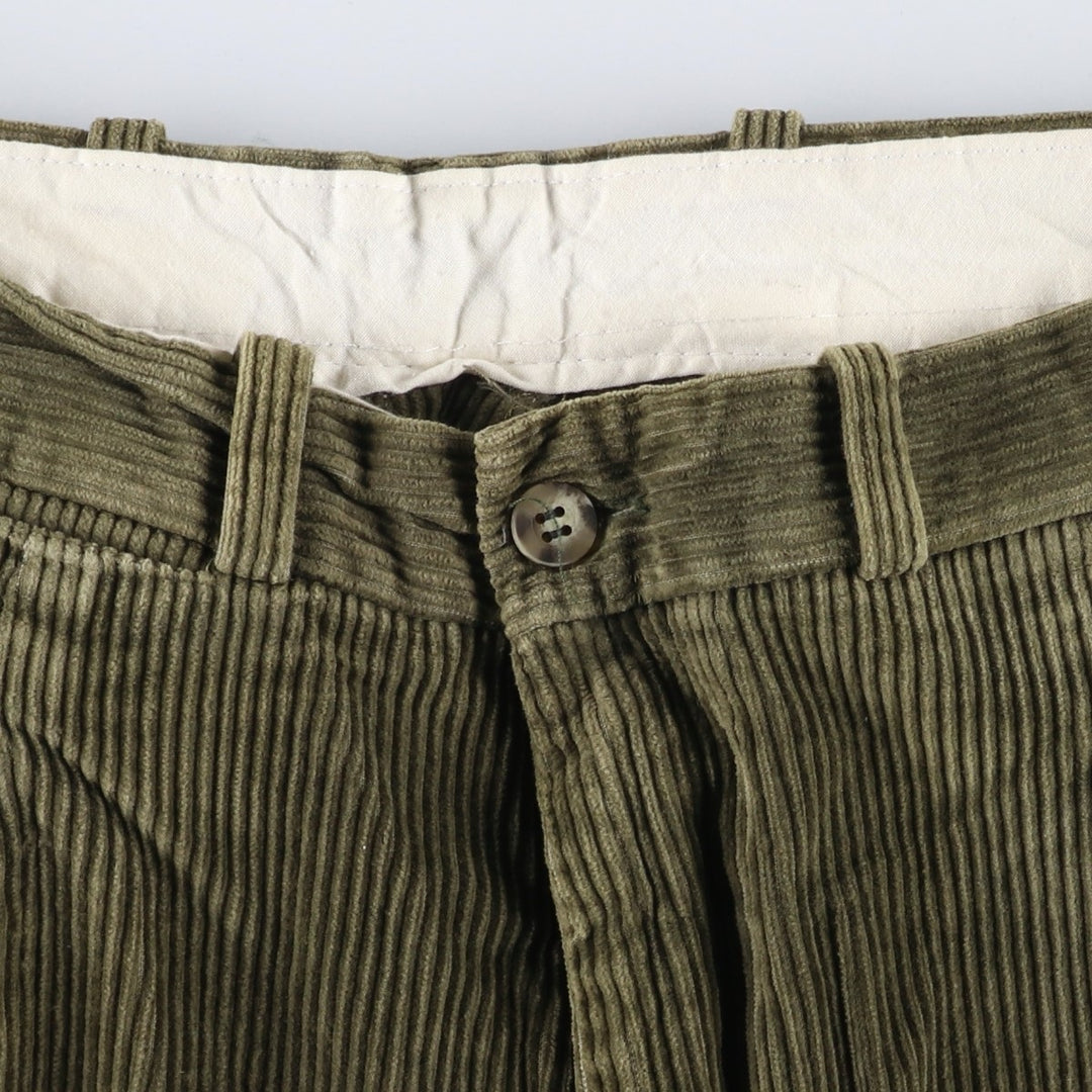 JMMARIN One-Tuck Corduroy Pants, Men's, Size 36 cotton Khaki type Vintage Second Hand