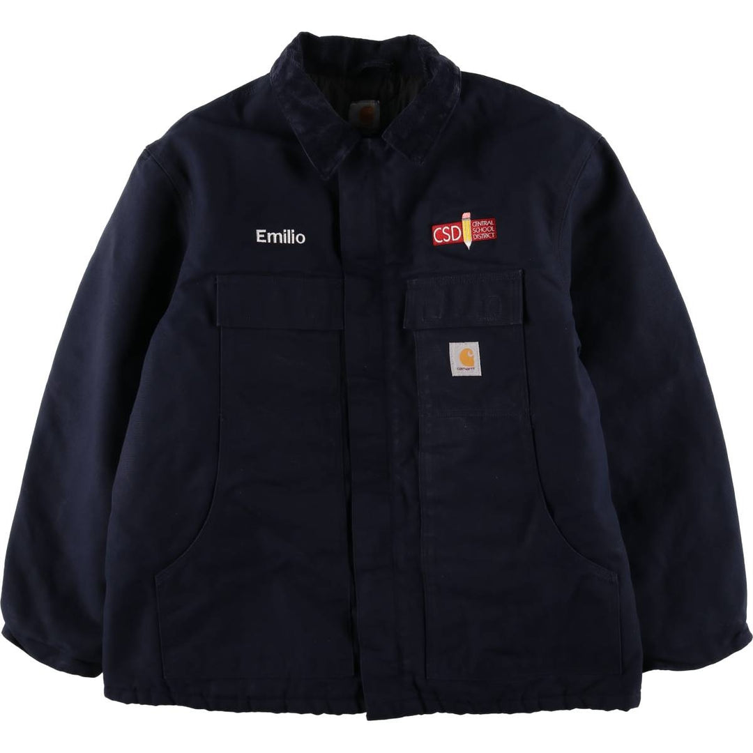 Carhartt Traditional Padded Duck Work Jacket, Men's Size XL cotton navy blue type Vintage Second Hand