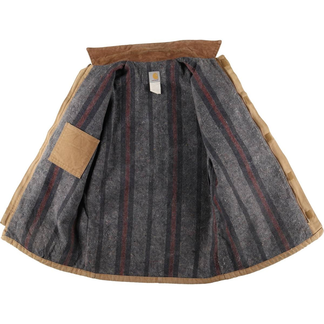 Carhartt Duck Work Jacket, Made in USA, Men's Size Medium cotton Beige type Vintage Second Hand