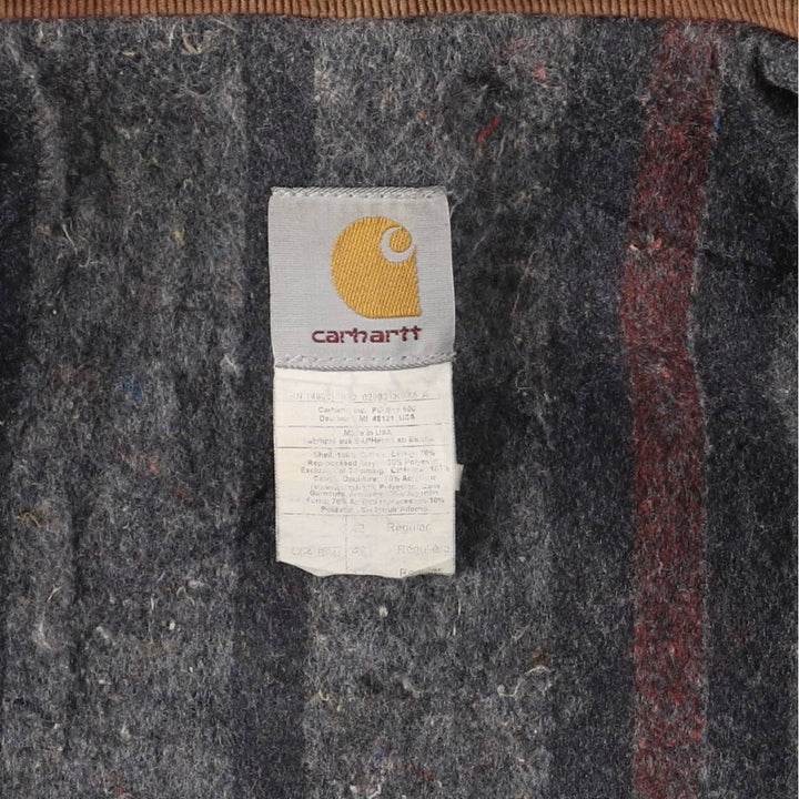 Carhartt Duck Work Jacket, Made in USA, Men's Size Medium cotton Beige type Vintage Second Hand