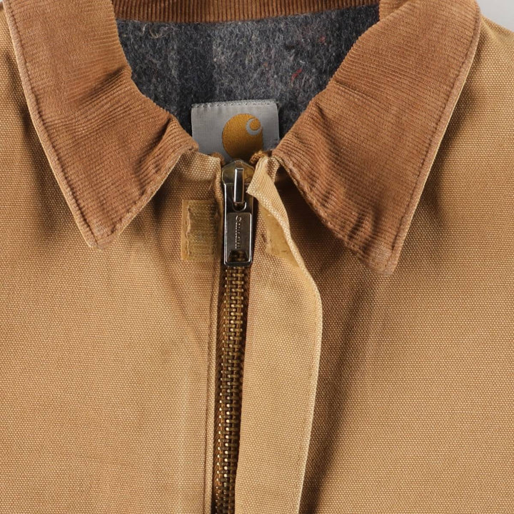 Carhartt Duck Work Jacket, Made in USA, Men's Size Medium cotton Beige type Vintage Second Hand