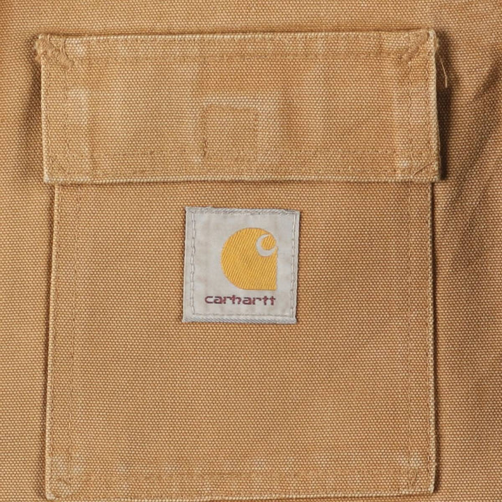 Carhartt Duck Work Jacket, Made in USA, Men's Size Medium cotton Beige type Vintage Second Hand