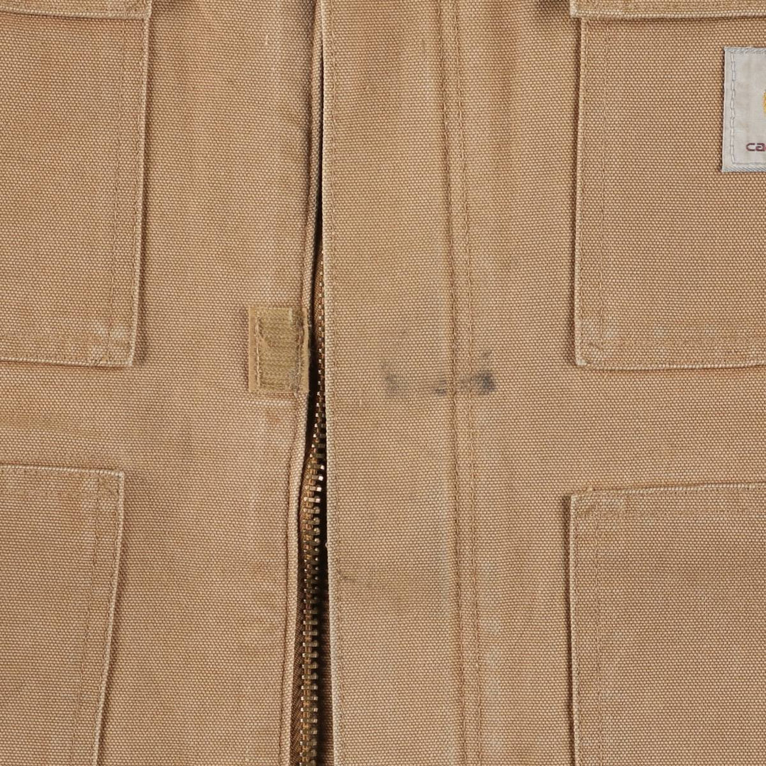 Carhartt Duck Work Jacket, Made in USA, Men's Size Medium cotton Beige type Vintage Second Hand