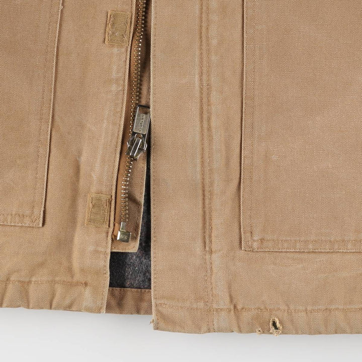 Carhartt Duck Work Jacket, Made in USA, Men's Size Medium cotton Beige type Vintage Second Hand
