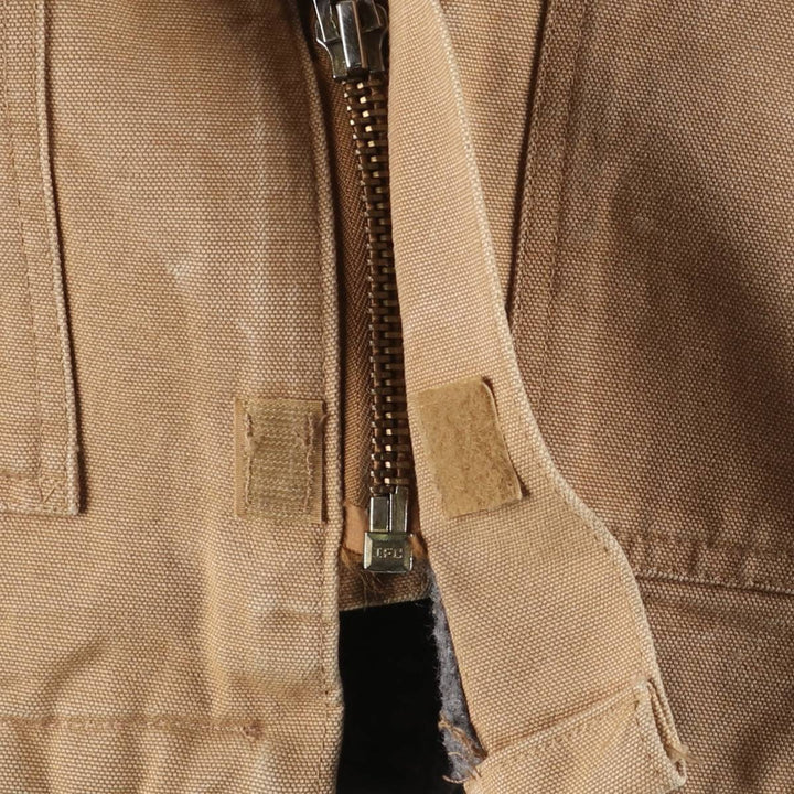 Carhartt Duck Work Jacket, Made in USA, Men's Size Medium cotton Beige type Vintage Second Hand