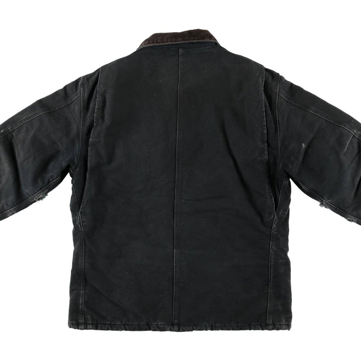 2000'S Carhartt Traditional Padded Duck Work Jacket, Made in USA, Men's Size L cotton Green type dark green Vintage Second Hand