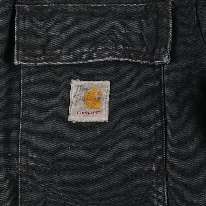 2000'S Carhartt Traditional Padded Duck Work Jacket, Made in USA, Men's Size L cotton Green type dark green Vintage Second Hand