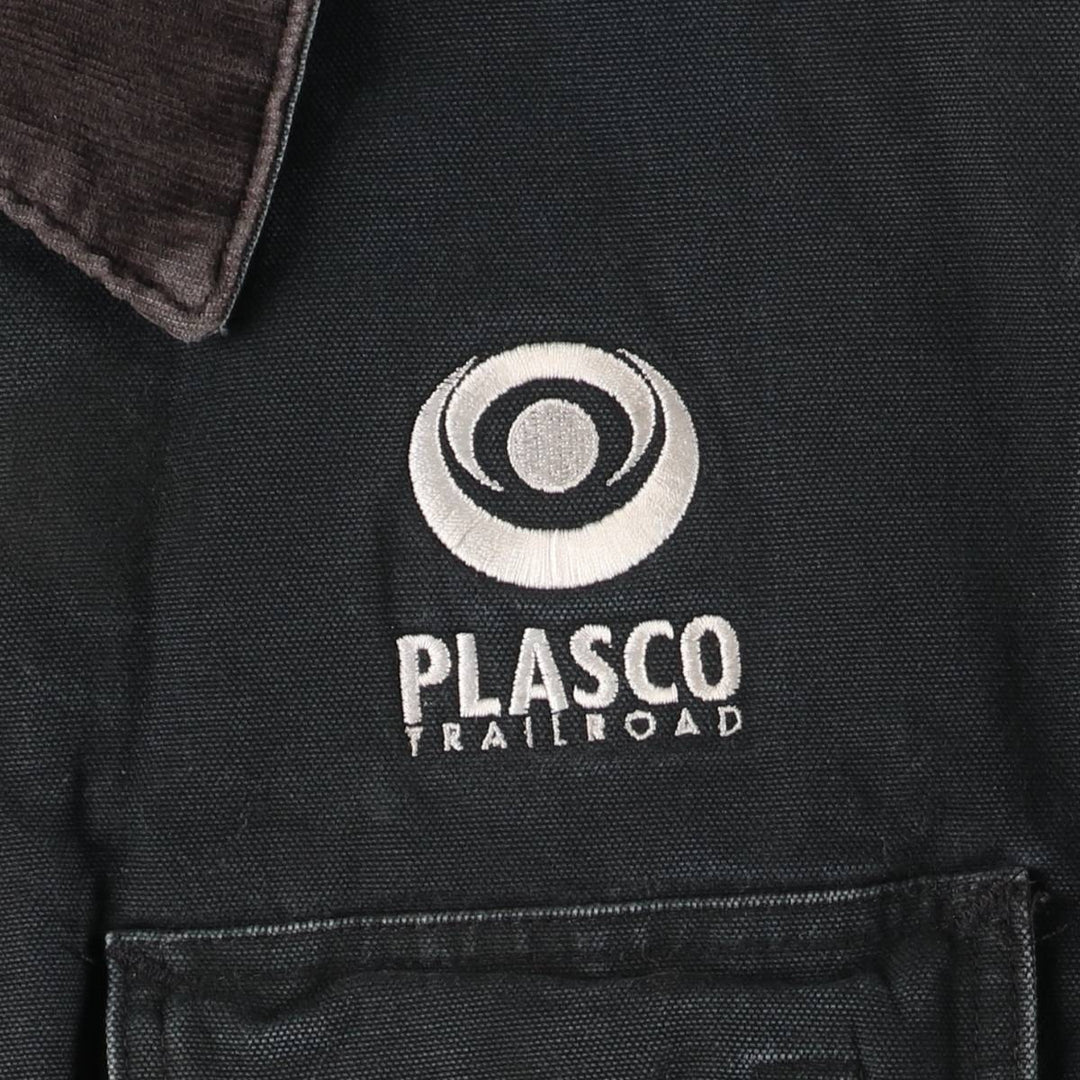 2000'S Carhartt Traditional Padded Duck Work Jacket, Made in USA, Men's Size L cotton Green type dark green Vintage Second Hand