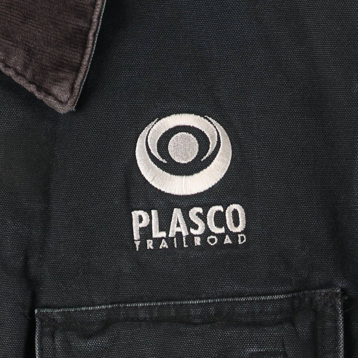 2000'S Carhartt Traditional Padded Duck Work Jacket, Made in USA, Men's Size L cotton Green type dark green Vintage Second Hand