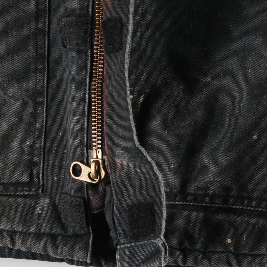 2000'S Carhartt Traditional Padded Duck Work Jacket, Made in USA, Men's Size L cotton Green type dark green Vintage Second Hand