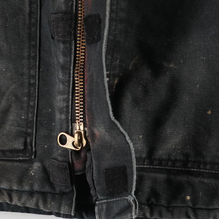 2000'S Carhartt Traditional Padded Duck Work Jacket, Made in USA, Men's Size L cotton Green type dark green Vintage Second Hand