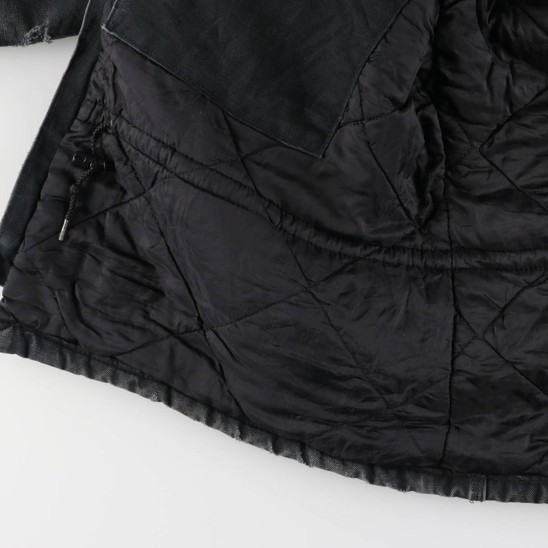 2000'S Carhartt Traditional Padded Duck Work Jacket, Made in USA, Men's Size L cotton Green type dark green Vintage Second Hand