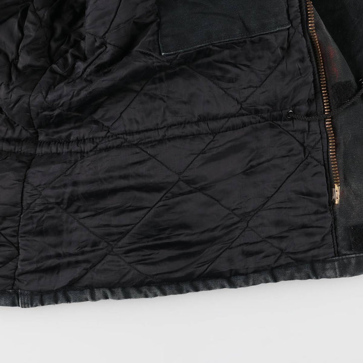 2000'S Carhartt Traditional Padded Duck Work Jacket, Made in USA, Men's Size L cotton Green type dark green Vintage Second Hand