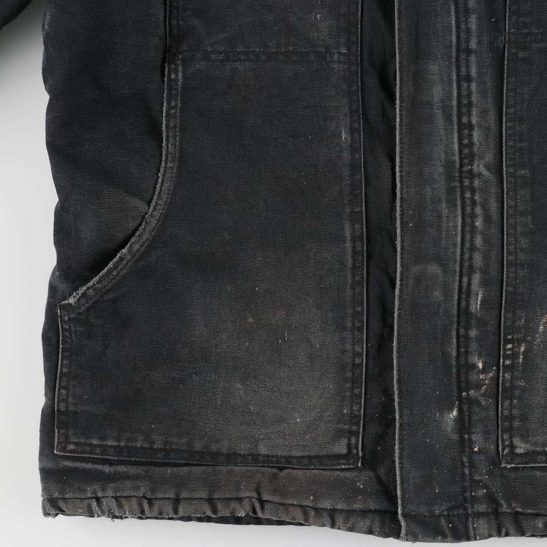 2000'S Carhartt Traditional Padded Duck Work Jacket, Made in USA, Men's Size L cotton Green type dark green Vintage Second Hand