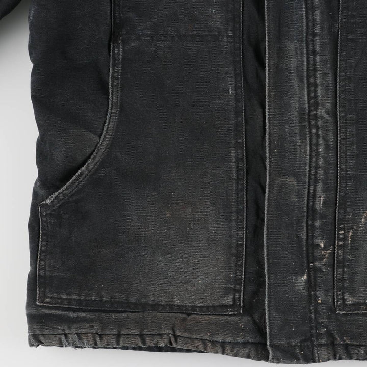 2000'S Carhartt Traditional Padded Duck Work Jacket, Made in USA, Men's Size L cotton Green type dark green Vintage Second Hand