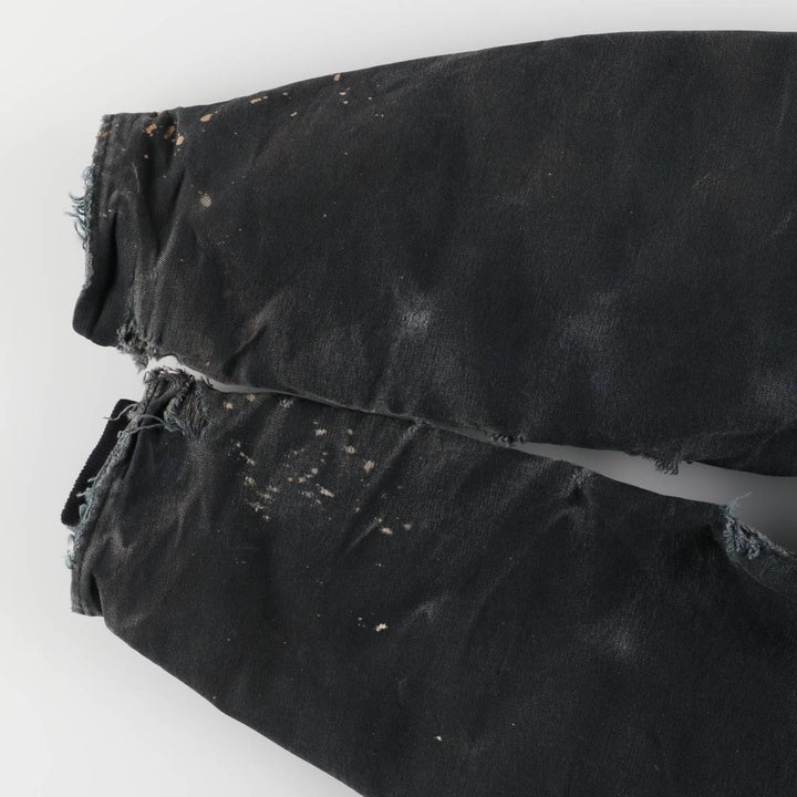 2000'S Carhartt Traditional Padded Duck Work Jacket, Made in USA, Men's Size L cotton Green type dark green Vintage Second Hand